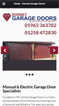 Mobile Screenshot of dorsetgaragedoors.co.uk